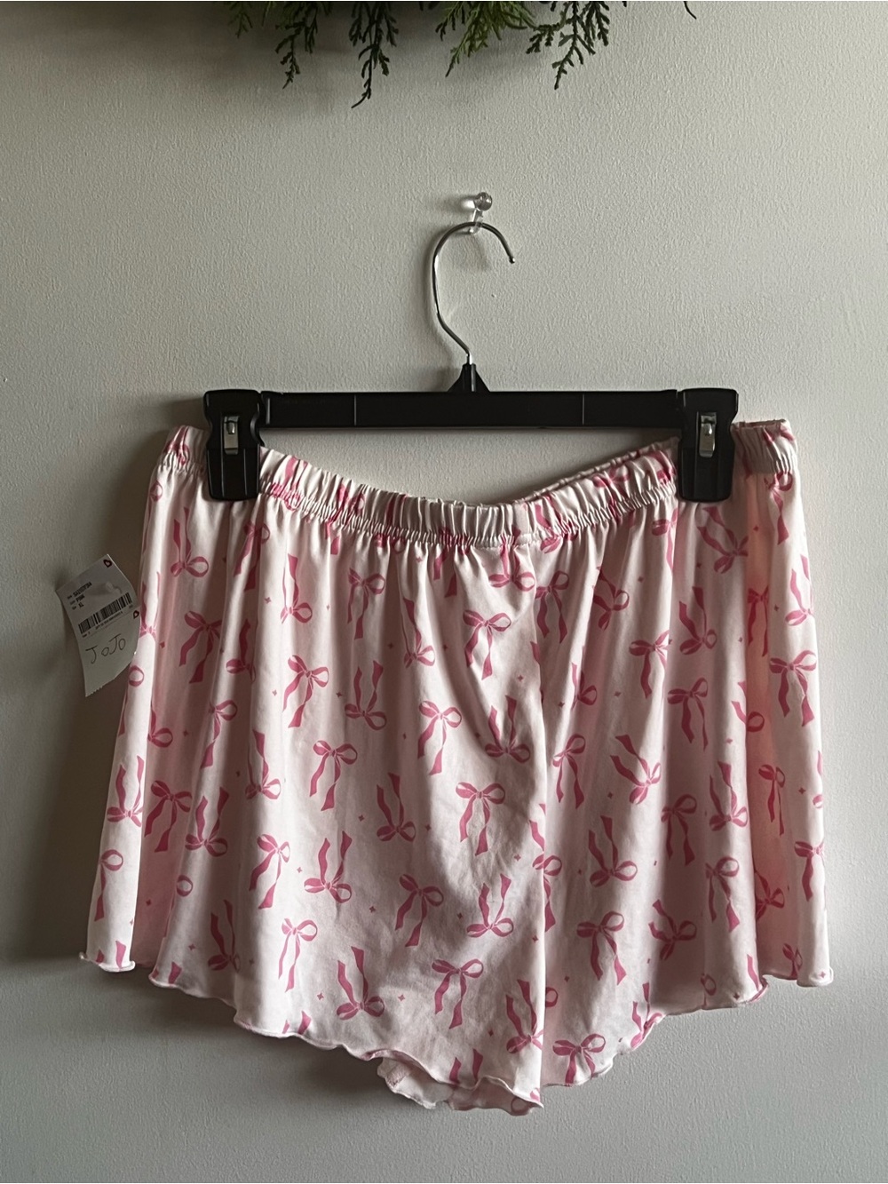 Spoiled Angel Pink Bow Lounge Shorts
